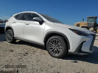 2025 Lexus NX 350h Luxury with VIN 2T2HKCEZ4SC038891, listed as a Copart auction lot 82850384 with 407 mi miles and Salvage title. Bid and sale history available at DreamBid. Image 4.