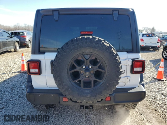 2024 Jeep Wrangler Sport S with VIN 1C4PJXDN8RW105678, listed as a Copart auction lot 44946285 with 22,102 mi miles and Salvage title. Bid and sale history available at DreamBid. Image 6.