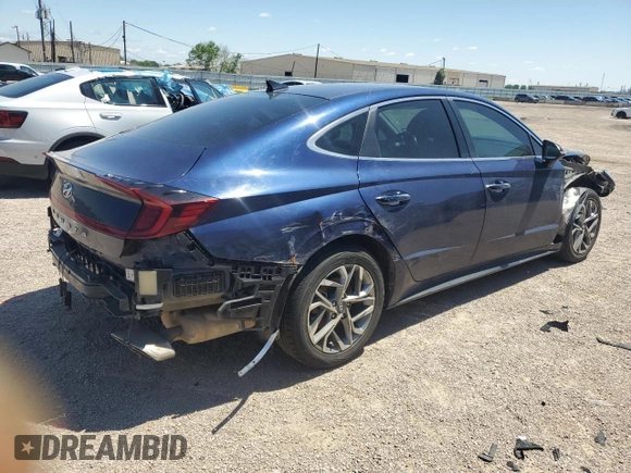 2020 Hyundai Sonata SEL z VIN 5NPEF4JAXLH052763, wystawiony jako Copart lot #50245785 z przebiegiem 76 505 mil mil oraz Tytuł czysty. Historia ofert i sprzedaży dostępna na DreamBid. Obrazek 3.