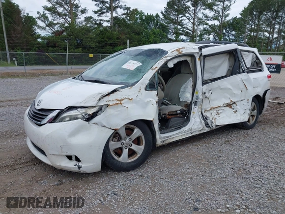 2011 Toyota Sienna LE AAS with VIN 5TDKK3DC6BS091557, listed as a IAAI auction lot 42170157 with 398,019 mi miles and . Bid and sale history available at DreamBid. Image 2.