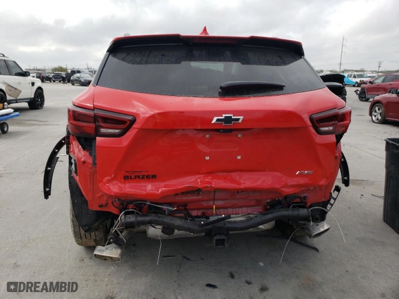 2023 Chevrolet Blazer RS with VIN 3GNKBERS4PS182297, listed as a Copart auction lot 49135415 with 28,875 mi miles and Salvage Title. Bid and sale history available at carsss.com. Image 6.