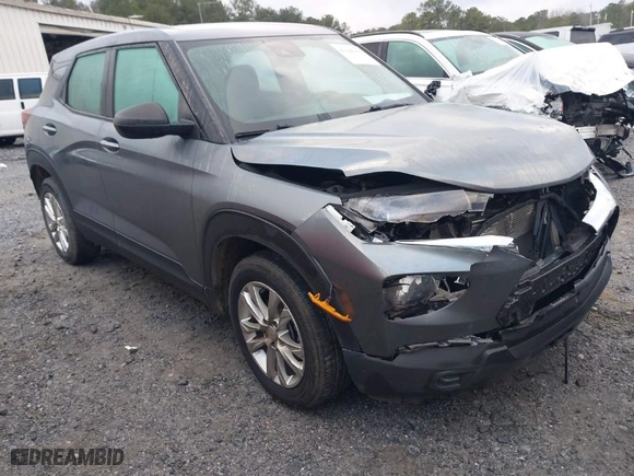 2021 Chevrolet TrailBlazer LS with VIN KL79MMS2XMB162954, listed as a IAAI auction lot 41171124 with 63,462 mi miles. Bid and sale history available at carsss.com. Image 1.