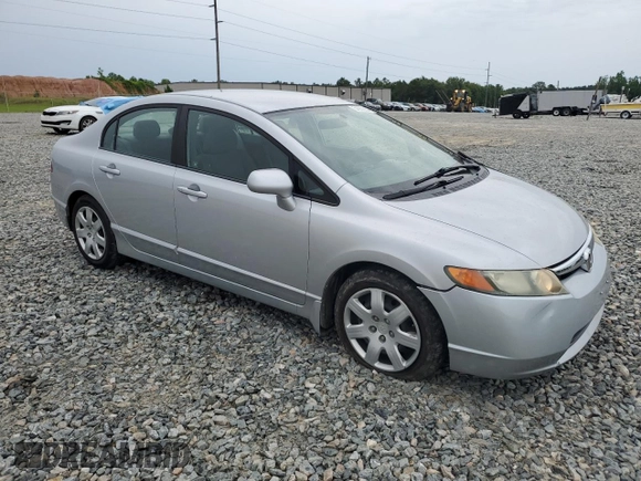 2008 Honda Civic LX with VIN 1HGFA16598L075744, listed as a Copart auction lot 54559954 with 163,383 mi miles and Salvage Title. Bid and sale history available at DreamBid. Image 4.
