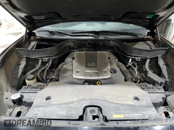 2014 Infiniti QX70 z VIN JN8CS1MW0EM411494, wystawiony jako Copart lot #55810625 z przebiegiem 94 258 mil mil oraz Szkoda całkowita • Salvage title. Historia ofert i sprzedaży dostępna na DreamBid. Obrazek 12.