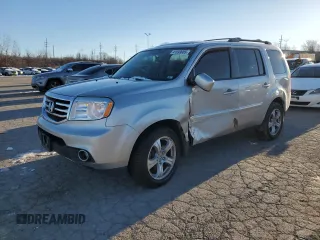 2014 Honda Pilot EX-L with VIN 5FNYF4H53EB020616, listed as a Copart auction lot 41699005 with 124,698 mi miles and Salvage Title. Bid and sale history available at DreamBid. Image 1.