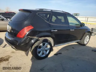 2006 Nissan Murano SL with VIN JN8AZ08W86W526213, listed as a Copart auction lot 85296834 with 202,884 mi miles and Salvage Title. Bid and sale history available at carsss.com. Image 3.