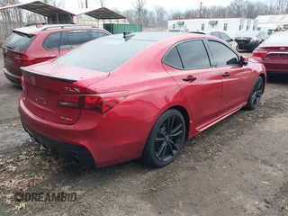 2020 Acura TLX Advance with VIN 19UUB3F80LY000159, listed as a IAAI auction lot 41677292 with 17,113 mi miles and . Bid and sale history available at DreamBid. Image 4.