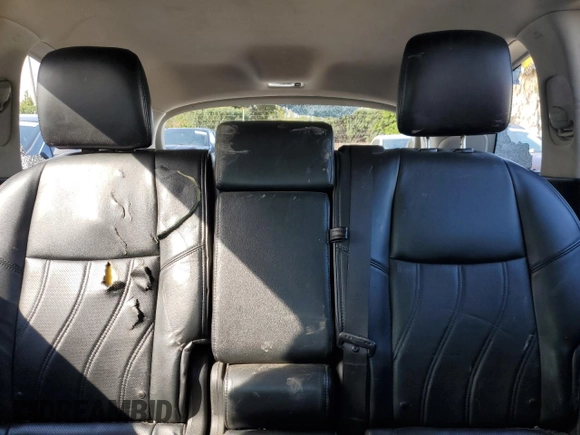 2013 Infiniti JX35 with VIN 5N1AL0MM8DC339713, listed as a Copart auction lot 50605525 with 106,036 mi miles and Salvage Title. Bid and sale history available at carsss.com. Image 10.
