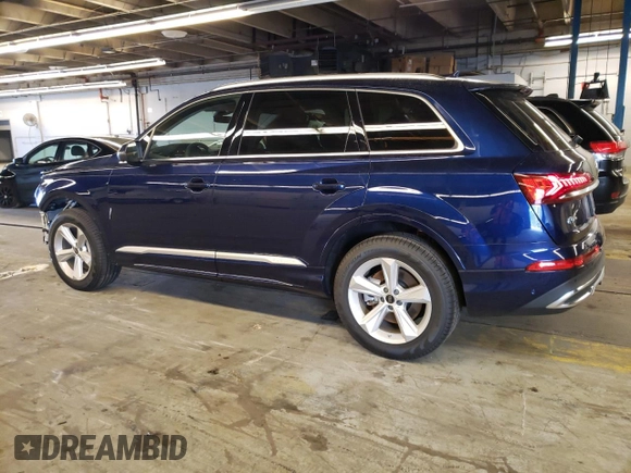 2023 Audi Q7 Premium with VIN WA1AXBF74PD007479, listed as a Copart auction lot 63156033 with 1,042 mi miles and . Bid and sale history available at DreamBid. Image 2.