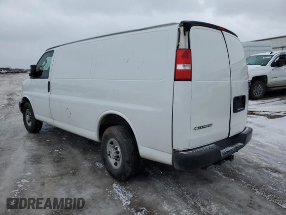 2019 Chevrolet Express Cargo Van with VIN 1GCWGAFGXK1313599, listed as a Copart auction lot 42170245 with 161,298 mi miles and Clean Title. Bid and sale history available at carsss.com. Image 2.