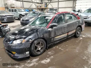 2005 Honda Civic Sdn LX SSRS with VIN 2HGES166X5H009763, listed as a Copart auction lot 87646265 with 287,691 mi miles and Non Repairable. Bid and sale history available at carsss.com. Image 1.