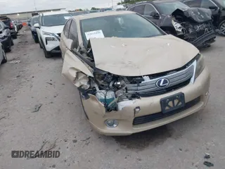 2010 Lexus HS 250h with VIN JTHBB1BA0A2025516, listed as a IAAI auction lot 42019490 with 1 mi miles. Bid and sale history available at carsss.com. Image 1.