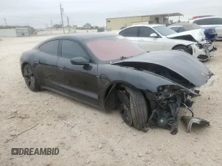 2021 Porsche Taycan 4S with VIN WP0AB2Y1XMSA45564, listed as a Copart auction lot 82447814 with 29,098 mi miles and Salvage title. Bid and sale history available at DreamBid. Image 4.