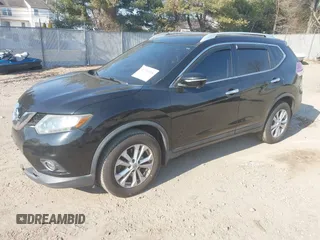 2014 Nissan Rogue S with VIN 5N1AT2MK1EC785035, listed as a IAAI auction lot 41721338 with 167,254 mi miles. Bid and sale history available at carsss.com. Image 2.