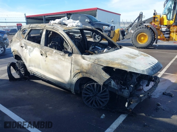 2019 Hyundai Tucson Ultimate with VIN KM8J3CALXKU840638, listed as a IAAI auction lot 41634462 with 1 mi miles. Bid and sale history available at carsss.com. Image 1.