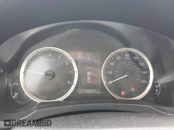 2015 Lexus IS 250 with VIN JTHBF1D25F5055742, listed as a Copart auction lot 61254235 with 102,971 mi miles and Salvage title. Bid and sale history available at DreamBid. Image 9.