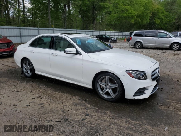 2017 Mercedes-Benz E 300 Luxury with VIN WDDZF4KB3HA035607, listed as a Copart auction lot 52872495 with 85,678 mi miles and Salvage Title. Bid and sale history available at DreamBid. Image 4.