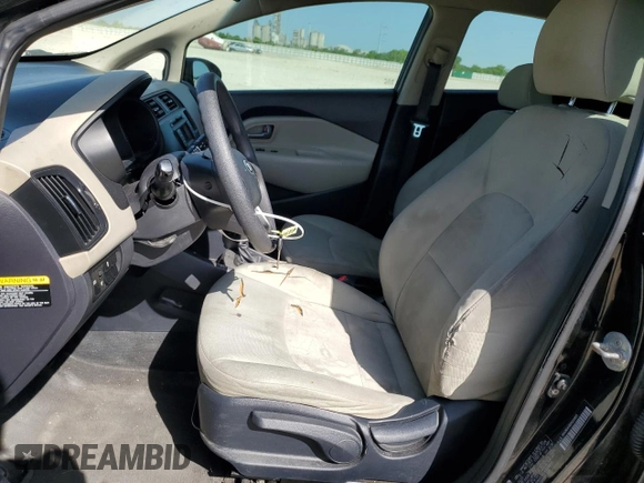 2013 Kia Rio LX with VIN KNADM5A36D6204815, listed as a Copart auction lot 52963475 with 96,880 mi miles and Clean Title. Bid and sale history available at carsss.com. Image 7.