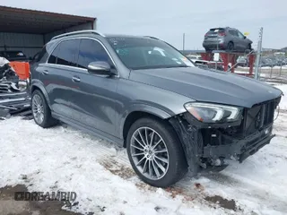 2020 Mercedes-Benz GLE 450 with VIN 4JGFB5KB8LA015890, listed as a IAAI auction lot 41599282 with 50,714 mi miles and . Bid and sale history available at DreamBid. Image 1.