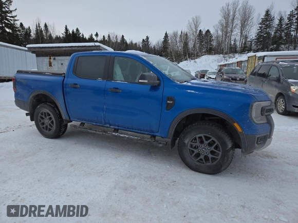2024 Ford Ranger XLT with VIN 1FTER4HH7RLE11081, listed as a Copart auction lot 43806865 with 17,921 mi miles and Salvage Title. Bid and sale history available at DreamBid. Image 4.