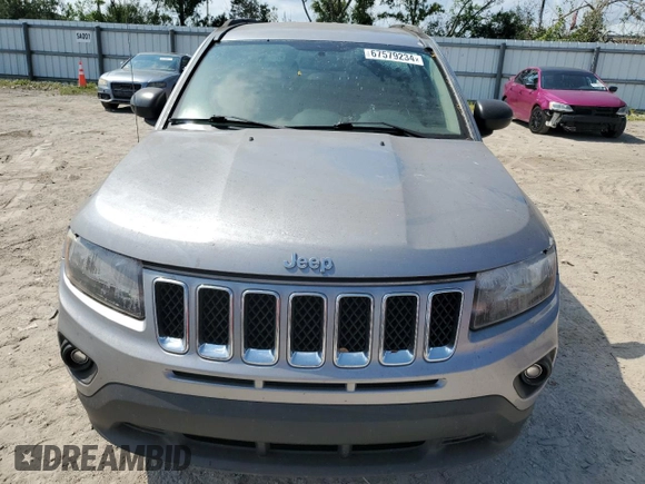 2016 Jeep Compass Sport with VIN 1C4NJCBA3GD611556, listed as a Copart auction lot 67579234 with Not Provided miles and Salvage Title. Bid and sale history available at DreamBid. Image 5.