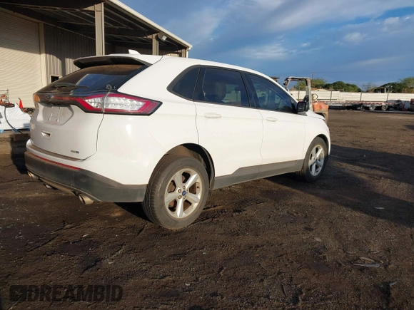 2017 Ford Edge SE with VIN 2FMPK4G97HBC31892, listed as a IAAI auction lot 41291374 with 37,949 mi miles. Bid and sale history available at carsss.com. Image 4.