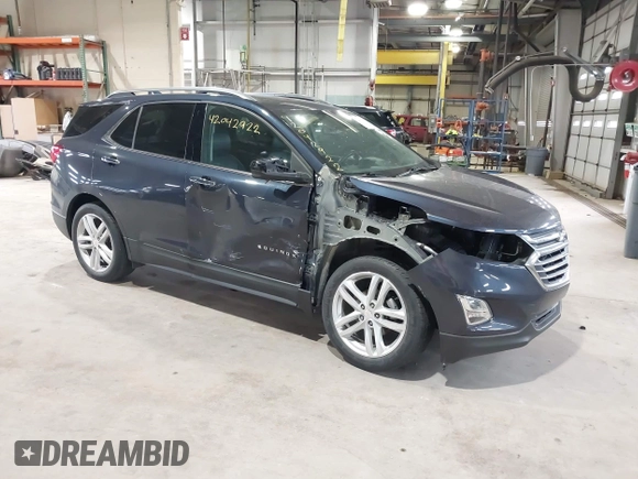 2019 Chevrolet Equinox Premier z VIN 3GNAXNEVXKS500672, wystawiony jako IAAI lot #42042922 z przebiegiem 77 440 mil mil oraz . Historia ofert i sprzedaży dostępna na DreamBid. Obrazek 1.