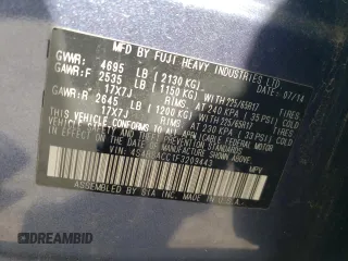 2015 Subaru Outback Premium z VIN 4S4BSACC1F3209443, wystawiony jako Copart lot #50454945 z przebiegiem Nie podano mil oraz Szkoda całkowita • Salvage title. Historia ofert i sprzedaży dostępna na DreamBid. Obrazek 15.