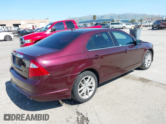 2012 Ford Fusion SEL with VIN 3FAHP0JA8CR416829, listed as a IAAI auction lot 41856983 with 57,965 mi miles and . Bid and sale history available at DreamBid. Image 4.