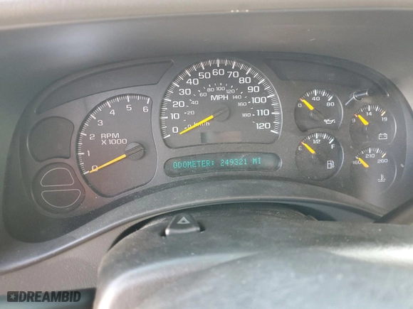 2005 Chevrolet Tahoe Z71 with VIN 1GNEC13T35R187480, listed as a Copart auction lot 49516655 with 249,321 mi miles and Salvage Title. Bid and sale history available at carsss.com. Image 9.