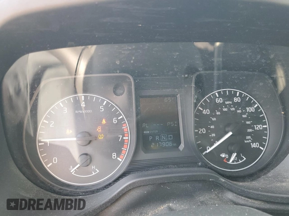 2017 Nissan Titan with VIN 1N6AA1F10HN501280, listed as a Copart auction lot 43782625 with 217,906 mi miles and Clean title. Bid and sale history available at DreamBid. Image 9.