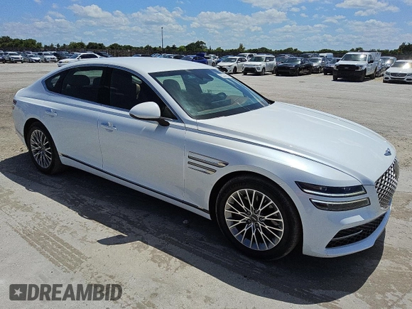 2024 Genesis G80 2.5T z VIN KMTGB4SC5RU237744, wystawiony jako Copart lot #56997065 z przebiegiem 18 597 mil mil oraz Tytuł czysty. Historia ofert i sprzedaży dostępna na DreamBid. Obrazek 4.