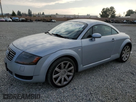 2002 Audi TT ALMS Edition with VIN TRUWT28N921024880, listed as a Copart auction lot 43742855 with 111,329 mi miles and Salvage title. Bid and sale history available at DreamBid. Image 1.
