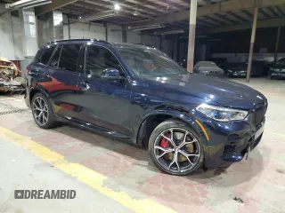 2022 BMW X5 M50i with VIN 5UXJU4C01N9L13393, listed as a Copart auction lot 86574334 with 36,618 mi miles and Salvage Title. Bid and sale history available at carsss.com. Image 4.