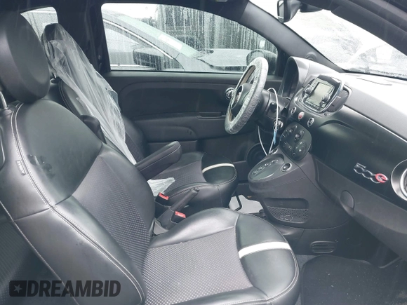 2017 FIAT 500e with VIN 3C3CFFGE0HT561432, listed as a IAAI auction lot 41572417 with 54,001 mi miles. Bid and sale history available at carsss.com. Image 5.