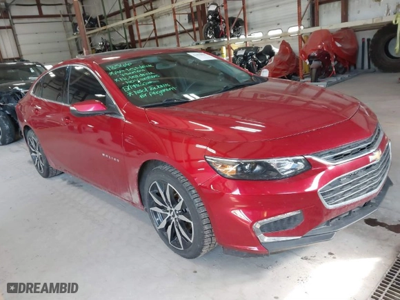 2016 Chevrolet Malibu LT with VIN 1G1ZE5ST1GF221619, listed as a IAAI auction lot 41694015 with 144,797 mi miles. Bid and sale history available at carsss.com. Image 1.