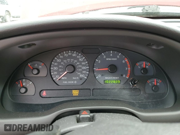 2003 Ford Mustang GT Deluxe with VIN 1FAFP45X53F357541, listed as a Copart auction lot 43738975 with 102,282 mi miles and Salvage Title. Bid and sale history available at carsss.com. Image 9.