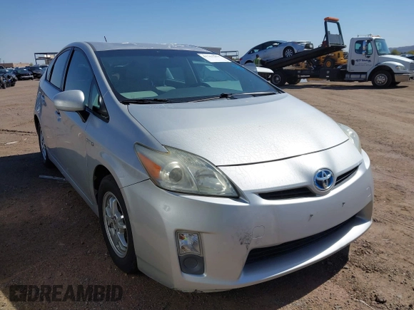 2010 Toyota Prius II with VIN JTDKN3DU0A0130127, listed as a IAAI auction lot 41763304 with 217,258 mi miles. Bid and sale history available at carsss.com. Image 1.