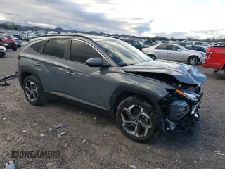 2024 Hyundai Tucson SEL with VIN 5NMJBCDE5RH421327, listed as a Copart auction lot 41339665 with 15,455 mi miles and Salvage Title. Bid and sale history available at carsss.com. Image 4.