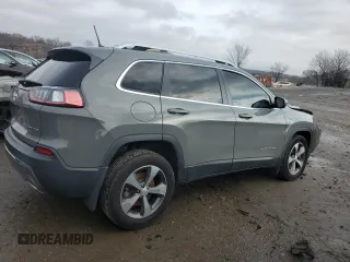 2019 Jeep Cherokee Limited with VIN 1C4PJMDX9KD442071, listed as a Copart auction lot 84853384 with 53,315 mi miles and Salvage Title. Bid and sale history available at carsss.com. Image 3.