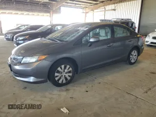 2012 Honda Civic LX z VIN 2HGFB2F51CH321243, wystawiony jako Copart lot #59013595 z przebiegiem 99 959 mil mil oraz Szkoda całkowita • Salvage title. Historia ofert i sprzedaży dostępna na DreamBid. Obrazek 1.