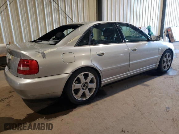 2001 Audi S4 with VIN WAURD68D91A134956, listed as a Copart auction lot 71486204 with 238,548 mi miles and Clean Title. Bid and sale history available at carsss.com. Image 3.