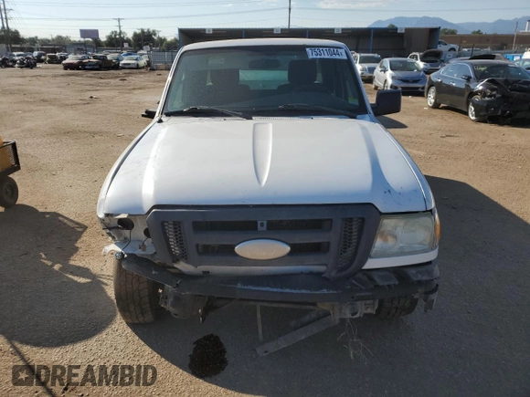 2010 Ford Ranger with VIN 1FTLR1EE1APA12017, listed as a Copart auction lot 75311044 with 407,217 mi miles and Salvage Title. Bid and sale history available at DreamBid. Image 5.