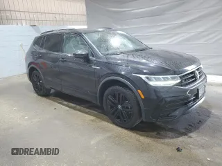 2022 Volkswagen Tiguan SE R-Line Black with VIN 3VV8B7AX3NM105154, listed as a Copart auction lot 58856995 with 76,723 mi miles and Clean title. Bid and sale history available at DreamBid. Image 4.