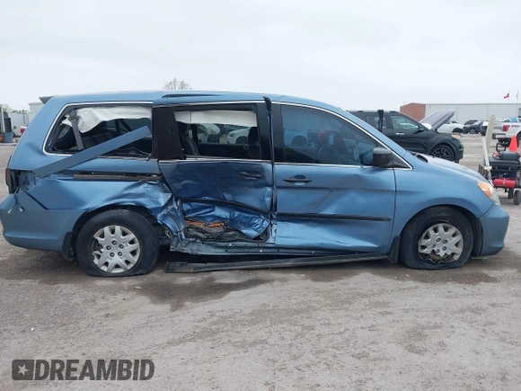 2010 Honda Odyssey LX with VIN 5FNRL3H21AB021724, listed as a IAAI auction lot 41930680 with 46,011 mi miles and . Bid and sale history available at DreamBid. Image 13.