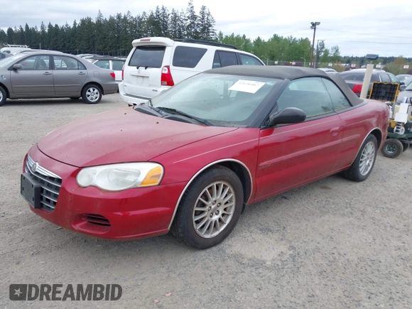 2004 Chrysler Sebring LX with VIN 1C3EL45X74N257888, listed as a IAAI auction lot 42136467 with 116,804 mi miles and . Bid and sale history available at DreamBid. Image 2.