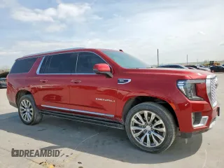 2021 GMC Yukon XL Denali with VIN 1GKS2JKL8MR201361, listed as a Copart auction lot 50563075 with 0 mi miles and Salvage Title. Bid and sale history available at carsss.com. Image 4.