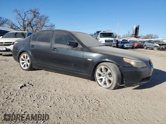 2005 BMW 5 Series 545i with VIN WBANB33505CN67031, listed as a Copart auction lot 84427644 with 204,870 mi miles and Clean Title. Bid and sale history available at carsss.com. Image 4.
