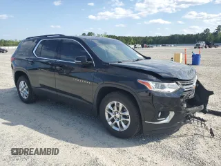 2020 Chevrolet Traverse LT Cloth z VIN 1GNERGKW1LJ318351, wystawiony jako Copart lot #53524485 z przebiegiem 108 821 mil mil oraz Szkoda całkowita • Salvage title. Historia ofert i sprzedaży dostępna na DreamBid. Obrazek 4.