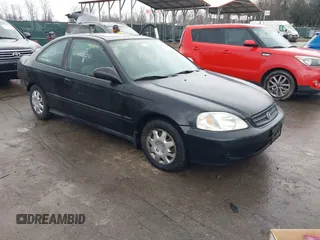 2000 Honda Civic EX with VIN 1HGEJ8248YL126278, listed as a IAAI auction lot 41686283 with 218,276 mi miles. Bid and sale history available at carsss.com. Image 1.